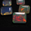 6x8 mm - Emerald Cut - AAAAAAAAA - Ethiopian Welo Opal Super Sparkle Awesome Amazing Full Colour Fire - 5 pcs